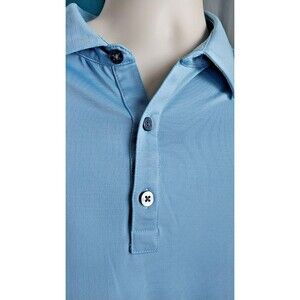 FootJoy FJ Blue Short Sleeve Performance Polo Shirt Men's Size XL